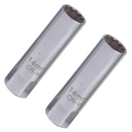 XZSKD 2 Pcs 14mm Spark Plug Socket, Spark Plug Removal Tool, Durable and Sturdy, Rust and Corrosion Resistant,Suitable for Automotive Maintenance and Industrial Maintenance