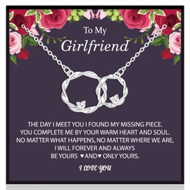 Your Always Charm Couple Gifts Couples Necklace for Girlfriend Wife Valentines Day Necklace for Her Heart Necklace Valentines Day Gifts Stocking Stuffers