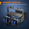 Nilight 4 Gang Rocker Switch Box 12V SPST ON Off