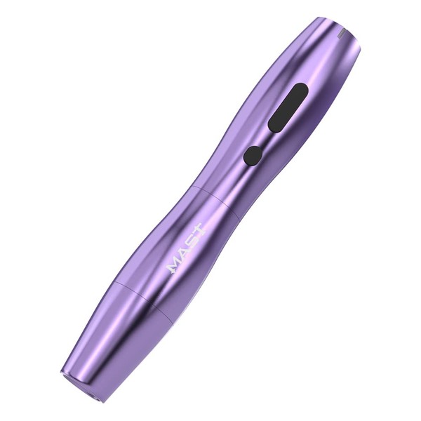 Mast P20 Wireless Tattoo Pen Machine Rotary Tattoo Gun Lightweight Digital Display Slim Frame for Women Aritst (1 battery- purple)
