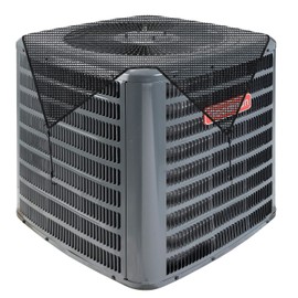 PATIO Outside AC Unit Mesh Cover with Bungee Cords Sturdy Summer Outdoor Air Conditioner Compressor Condenser Top Cover Keep Leaves Debris Out 32''x32''