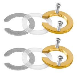 Rrina 2Pcs Hot Cold Faucet Fixing Tool Set Lock Nut Prevent Kitchen Bathroom Faucets from loosening (Brass)