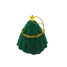 AWOCAN Christmas Ring Boxes Christmas Tree Santa Ring Boxes Jewelry Boxes Christmas Valentine's Day Gift Storage Gift Box Christmas Holiday Gifts (A)