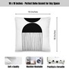 Sagielio Black and White Throw Pillow Covers 18x18 Inches Set