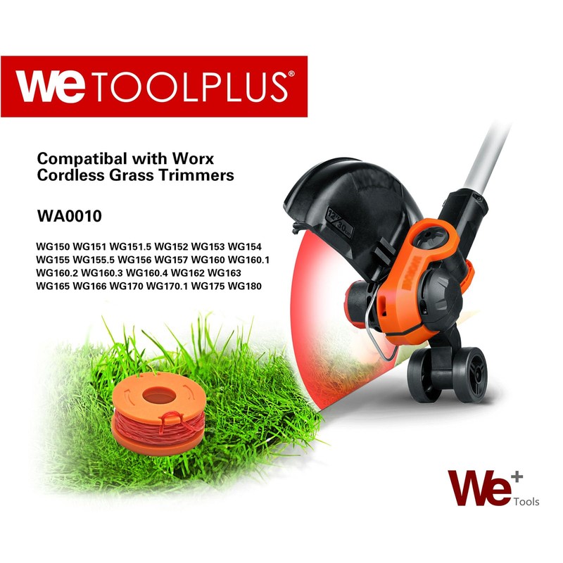 WETOOLPLUS WA0047 0.065" 10Ft Replacement Trimmer Spool Line Compatible with