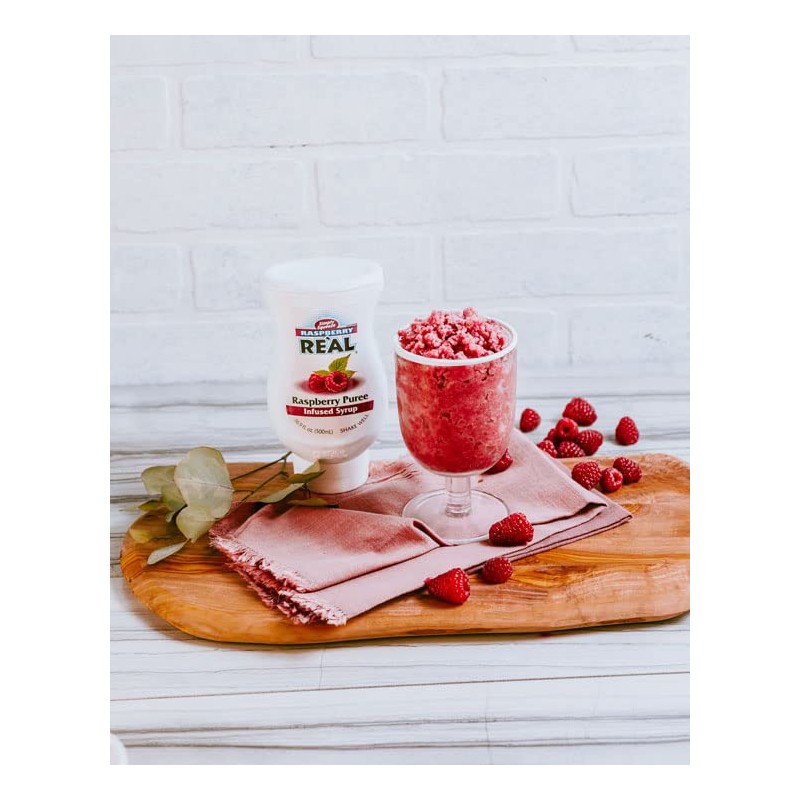 Raspberry Reàl Infused Exotics, Raspberry Puree Infused Syrup, 16.9 FL