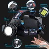 LED Rechargeable Headlamp, Headlight 90000 Lumens Super Bright with 6