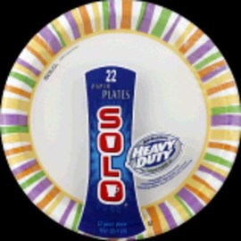Solo Heavy Duty Plates, 10 in. 22 Ct Designs May Vary from Picture (Pack of 4)