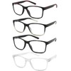 Blue Light Blocking Reading Glasses for Men,4 Pack Stylish Computer