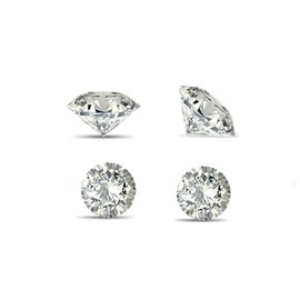 3PC To 10PC Lot Loose Lab Grown Diamond 1.30MM To 2.10MM Round Cut Diamonds for Pendant Ring Stud Earring Jewelry Making, VS-SI Clarity, 0.10 Cttw)