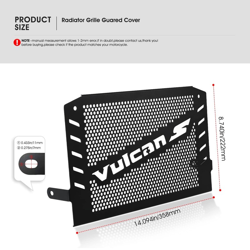 Vulcan S 2024 Radiator Guard for Vulcan S 2015-2024 Vulcan