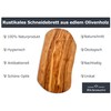 Küchenmaster Olive Wood Chopping Board in Natural Cut, Cheese Board,