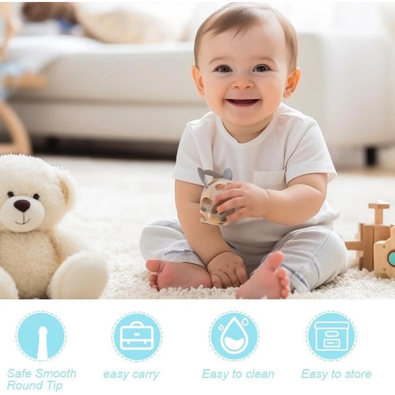 8Pcs Baby Nose and Ear Cleaner Tool, Safe Ear and
