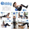 GronG Pilates Ball Anti-Burst with Inflatable Straw, Purple