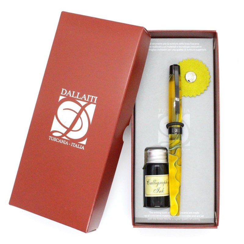 DALLAITI DALAITTI Fountain Pen Yellow Akr89I Made in Italy