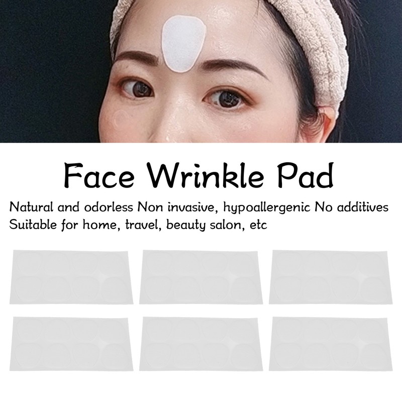 10 Sheet Forehead Between Eyes Wrinkle Patch Home Portable Soft