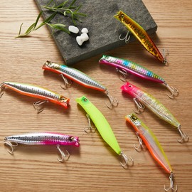 Blue Storm Lure, Chivas Lure, Minnow, Floating, 100F, 0.5 oz (12.5 g), Magnetic Center of Gravity, Shallow Runner, Sea Bass