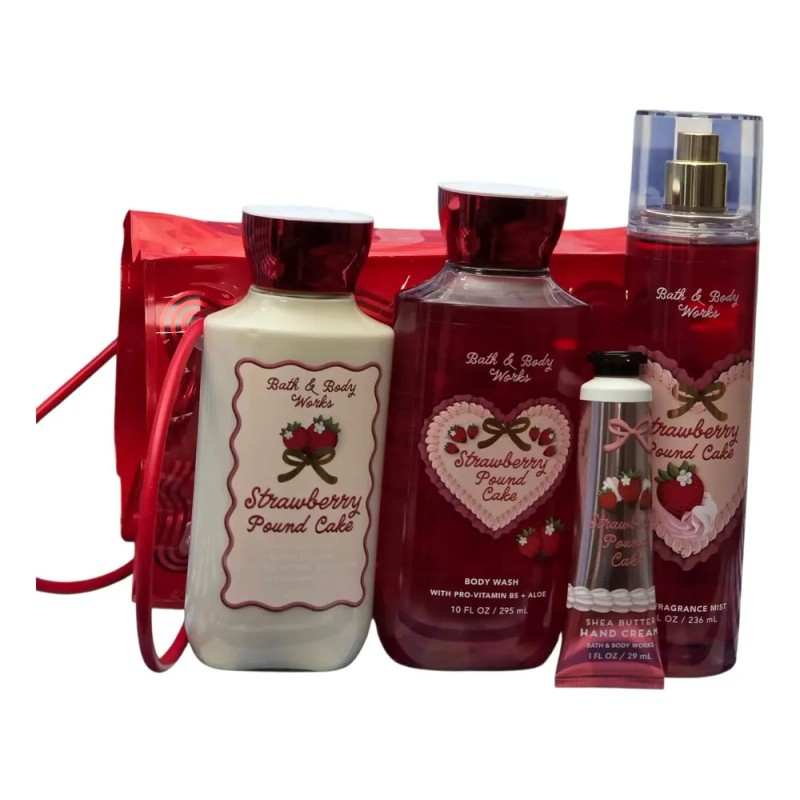 Bath And Body Works Set De Regalo Strawberry Pound Cake
