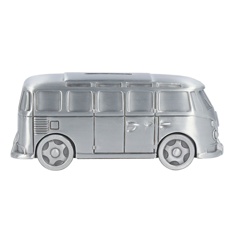 Metal Piggy Bank Bus Shape Cute Alloy Children Money Saving