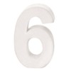 GLOREX Cardboard Number 6, FSC Mix, White, 10 x 7