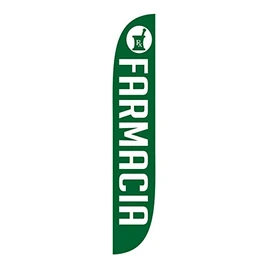 LookOurWay Farmacia Feather Flag, 12-Feet