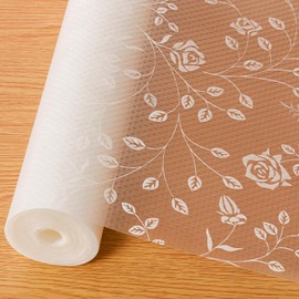 Cooyes Shelf Liner – Premium Cabinet Liner for Kitchen – Non-Adhesive Shelf Liners for Kitchen Cabinets – Waterproof Shelf Paper with Modern Pattern – Durable EVA Cabinet Liners