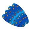 Pixel Tropical Ocean Fish Pattern Double-Sided Oval Nail File Emery