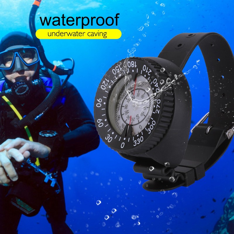 Waterproof Night Vision Wrist Compass Southern Hemisphere & Wristband for