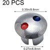 20 Pcs Hot Cold Indicator for Taps, Universal Hot and
