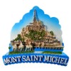 Souvenir Magnet Mont Saint Michel France 7 x 7 x