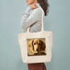CafePress Dachshund 9L007D 15 Tote Bag Reusable Natural Beige Canvas