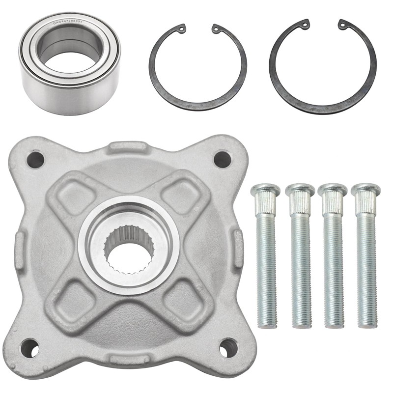 Front Left/Right Wheel Hub & Bearing & Studs for Polaris