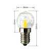 2W E12 Globe Crystal Candelabra LED Bulbs Daylight White 6000K