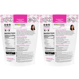 Wholesome Yum Besti Natural Sugar Substitute - Keto Granulated Monk Fruit Sweetener Blend With Allulose (No Erythritol) - Non GMO, Zero Calorie, Zero Carb, Sugar Free, No Aftertaste (12 oz, 2 Pack)