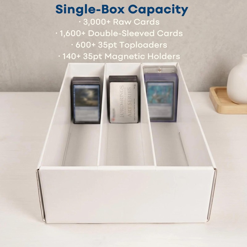 Trading Card Storage Box for MTG TCG Sports Card Collection,