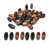 40 Oval Wooden Beads Variety Pack, 13 x 25mm Wood