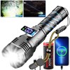 Garberiel Super Bright 900000Lumen 50W LED Powerful Flashlight Rechargeable Tactical