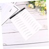 Ipetboom 2 Pairs Waterproof Eyebrow Waterproof Brow Black Stickers Makeup