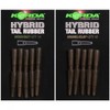 Korda Hybrid Tail Rubbers For Fishing Pack Of 10: Weed