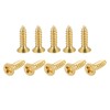 uxcell Brass Wood Screws, M3x12mm Phillips Flat Head Self Tapping