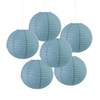Fun Express 12" Medium Slate Blue Hanging Round Paper Lanterns