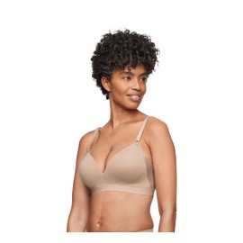 Warner's Women's Simply Perfect Super Soft Wireless Lift Back-Smoothing T-Shirt Bra RN1191T, Toasted Almond