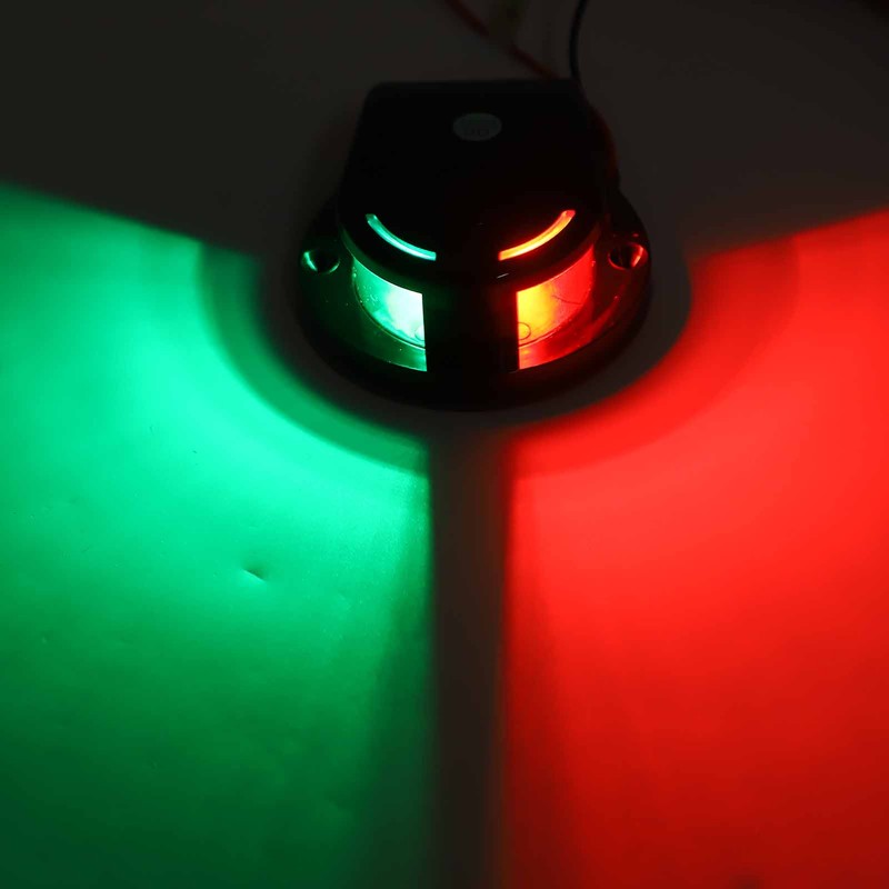 Boat Side Bow Light 12V Sturdy Stylish Dual Color High