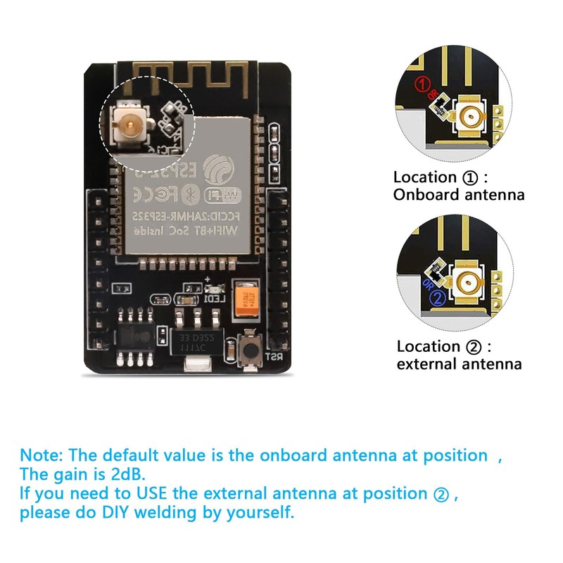 ESP32-CAM, QIQIAZI ESP32 CAM MB WiFi/Bluetooth Development Board Dual Core