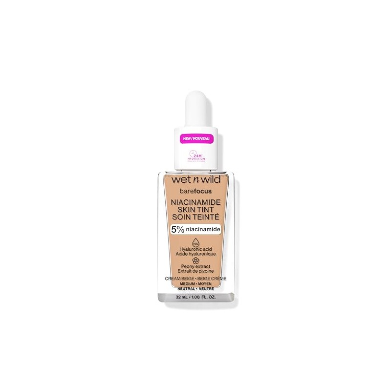 Base de Maquillaje Tinta Serum Niacinamida, Ácido Hialuronico, Vitamina E,
