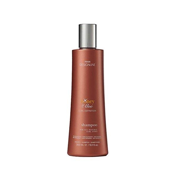 Honey & Aloe Shampoo, 10.1 oz - Regis DESIGNLINE - Gently Cleanses and Helps Create Frizz-Free Better Defined Curls