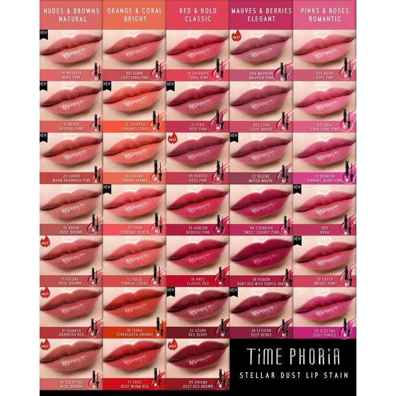 TIMEPHORIA Stellar Dust Lip Stain 09 Enigma, Transfer-Proof & Smudge-Proof