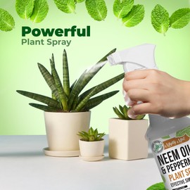 Mighty Mint Neem Oil & Peppermint Cold-Pressed Plant Nutrient Spray, 16oz - 2 Pack