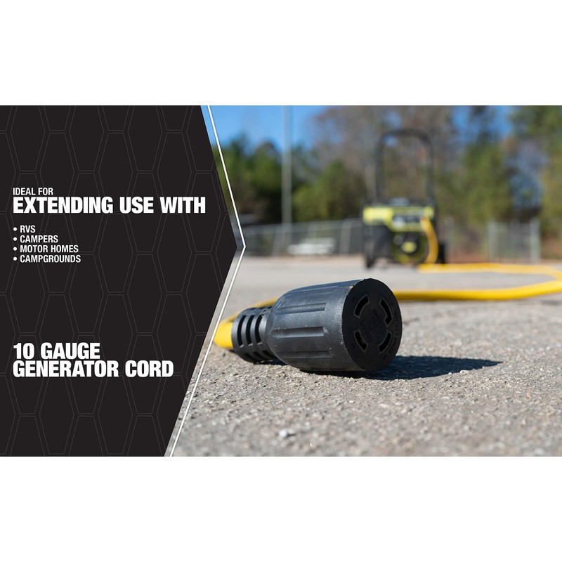 Southwire Generator Cord - 10-Gauge Heavy Duty Electrical Power Cable