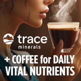 VitaCup Mineral Coffee with Trace Minerals, Hydrate, Replenish & Restore w/All Natural Sea Minerals, Electrolytes, Organic Coffee, Single Origin, Medium Dark Roast, Ground Coffee 10oz